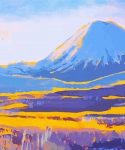 Tongariro National Park New Zealand Art Paint By Number