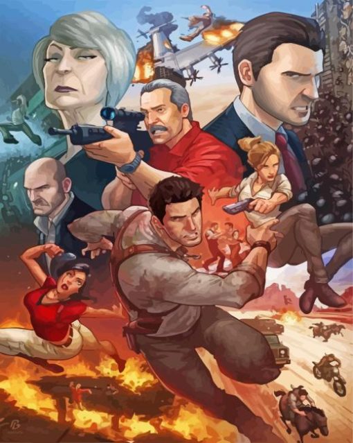 Uncharted Illustration Paint By Numbers