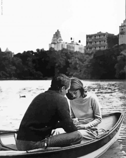 Vintage Couple On Boat Paint By Numbers