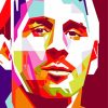 WPAP Messi Paint By Numbers