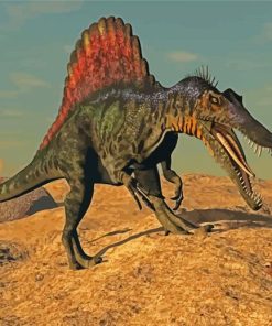 Wild Spinosaurus Dinosaur Paint By Numbers