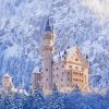 Winter Neuschwanstein Castle Paint By Numbers