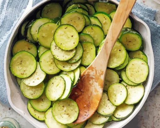 Zucchini Food Paint By Numbers