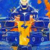 Abstract Lando Norris F1 Car Art Paint By Numbers