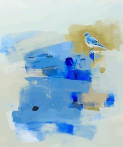 Abstract Blue Bird Paint By Numbers