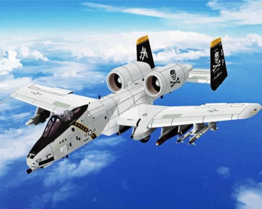 Aesthetic A10 Aircraft Paint By Numbers