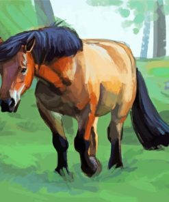 Aesthetic Clydesdale Horse Paint By Numbers