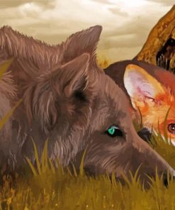 Aesthetic Fox And Wolf Animals Paint By Numbers