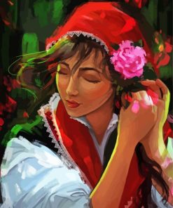 Beautiful Bulgarian Lady Paint By Numbers