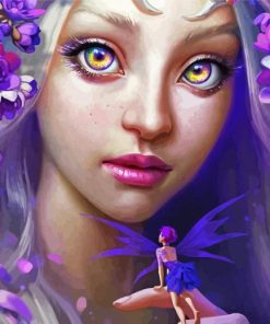 Beautiful Fae Woman Paint By Numbers