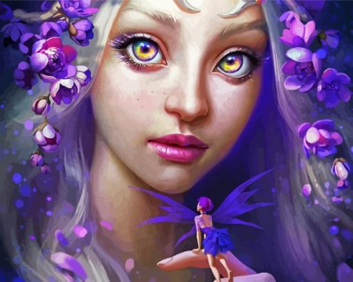 Beautiful Fae Woman Paint By Numbers