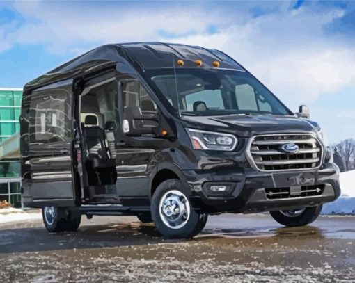 Black Ford Transit Paint By Numbers