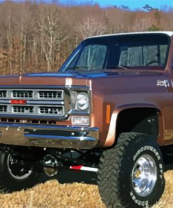 Brown 76 GMC Pickup Paint By Numbers