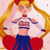 Cheerleader Anime Girl Art Paint By Numbers