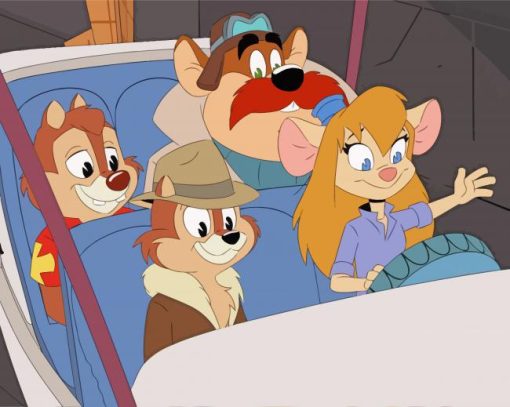 Chip And Dale Rescue Rangers Paint By Numbers