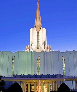 Close Up Jordan River Utah Temple Paint By Numbers