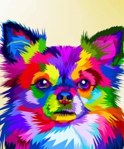 Colorful Chihuahua Dog Paint By Numbers