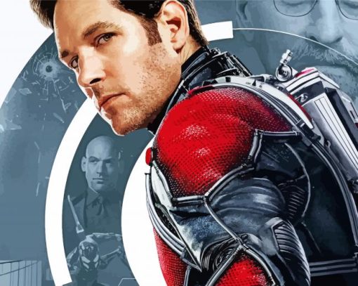 Cool Antman Hero Paint By Numbers