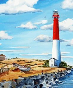 Cool Barnegat Lighthouse Paint By Numbers