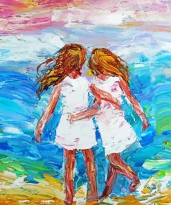 Cool Besties On The Beach Paint By Numbers