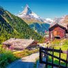 Cool Swiss Landscape Paint By Numbers