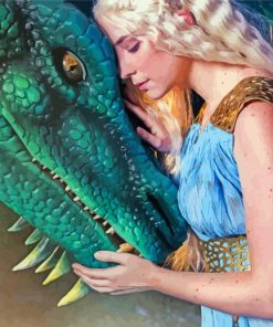 Daenerys And Dragon Paint By Numbers