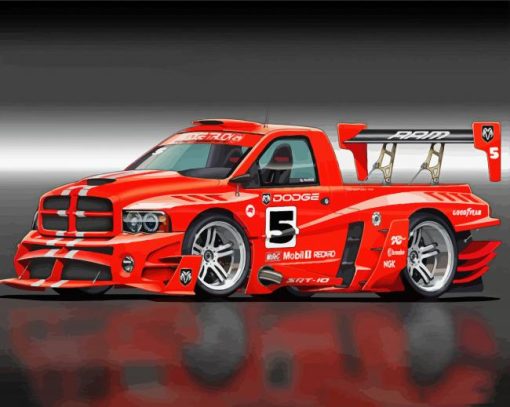 Dodge Ram Truck Sport Car Paint By Numbers