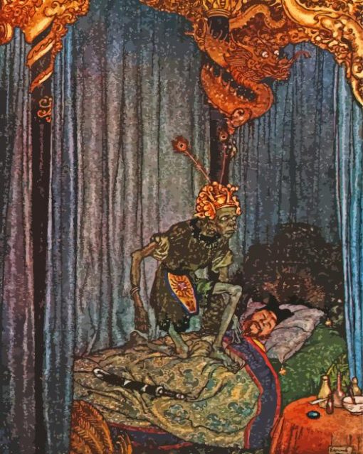 Even Death Listened By Edmund Dulac Paint By Numbers