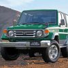 Green Vintage Land Cruiser Car Paint By Numbers