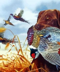 Labrador Hunting Bird Art Paint By Numbers