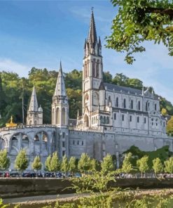 Lourdes Basilica Building Paint By Numbers