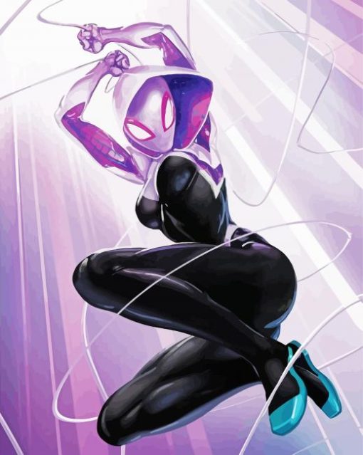 Marvel Comics Spider Gwen Stacy Paint By Numbers