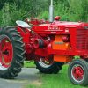 Red Farmall Paint By Numbers