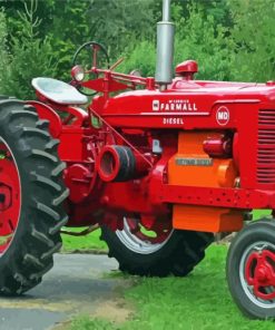 Red Farmall Paint By Numbers