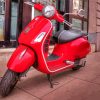 Red Moped Motorcycle Paint By Numbers