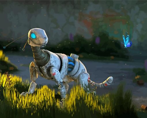 Robot Dog Paint By Numbers