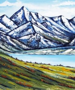 Southern Alps Art Paint By Numbers