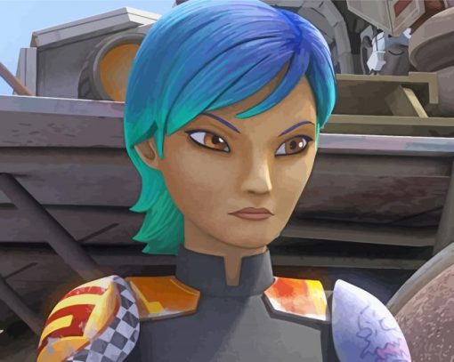 Star Wars Sabine Paint By Numbers