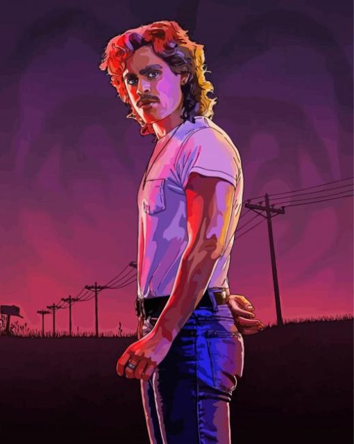 Stranger Things Billy Hargrove Art Paint By Numbers