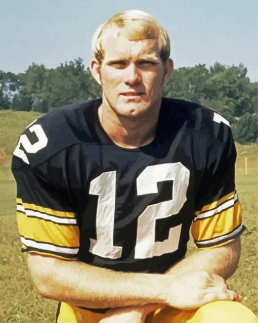 The American Footballer terry Bradshaw Paint By Numbers