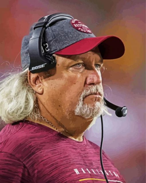 The Famous American Football Coach Rob Ryan Paint By Numbers