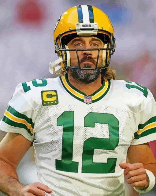 The Footballer Aaron Rodgers Paint By Numbers