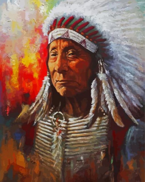 Vintage Red Cloud Art Paint By Numbers