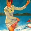 Vintage Woman Gil Elvgren Paint By Numbers