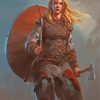 Warrior Norse Girl By Numbers