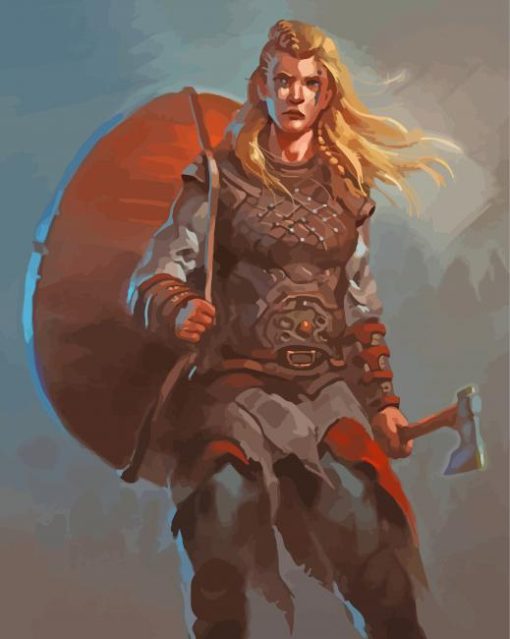 Warrior Norse Girl By Numbers