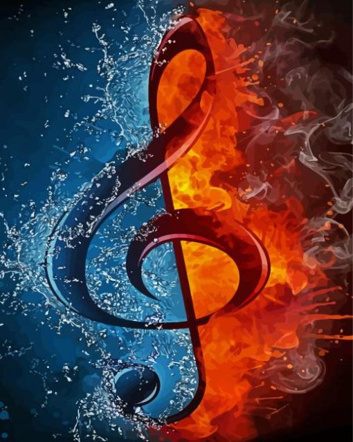 Water And Fire Table Clef Paint By Numbers