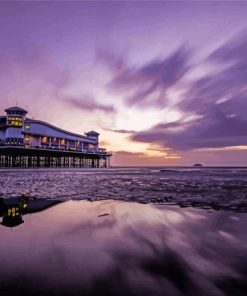 Weston Super Mare Beach Sunset Paint By Numbers