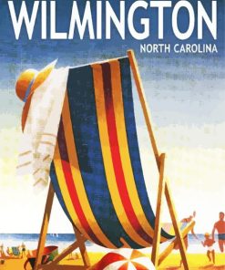 Wilmington North Carolina Poster Paint By Numbers