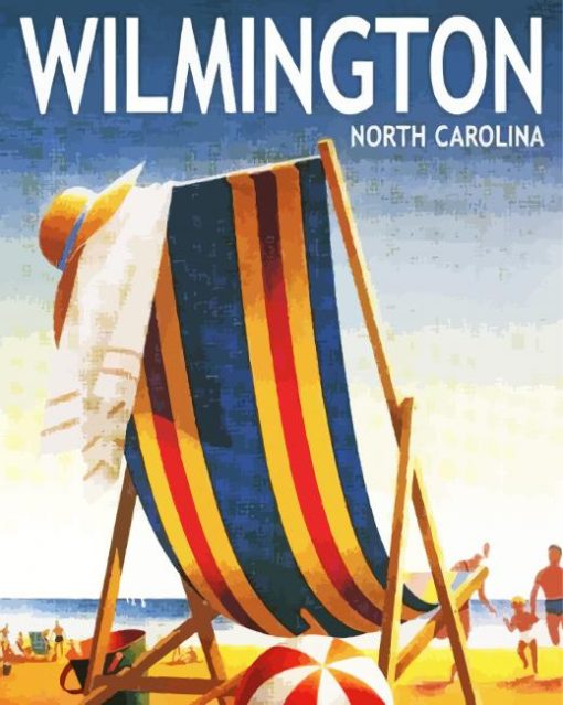 Wilmington North Carolina Poster Paint By Numbers